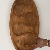 Large designer tray in solid teak - Laur Jensen, Denmark 1970