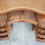 Victorian desk with leather top, restored.