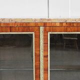 Small display cabinet in blonde mahogany veneer, Louis XVI style – 19th century.