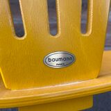 Set of 4 vintage chairs design lounge by Baumann, 1980-90s