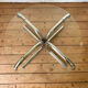 Vintage round tubular coffee table 1970