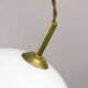 Elpis Pendant by Luigi Massoni for Guzzini in Plexiglass & Brass, 1970s