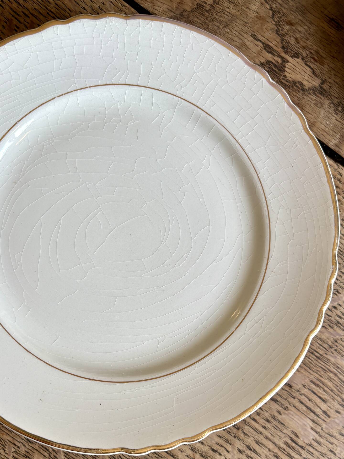 Set of 8 vintage dessert plates Moulin des Loups