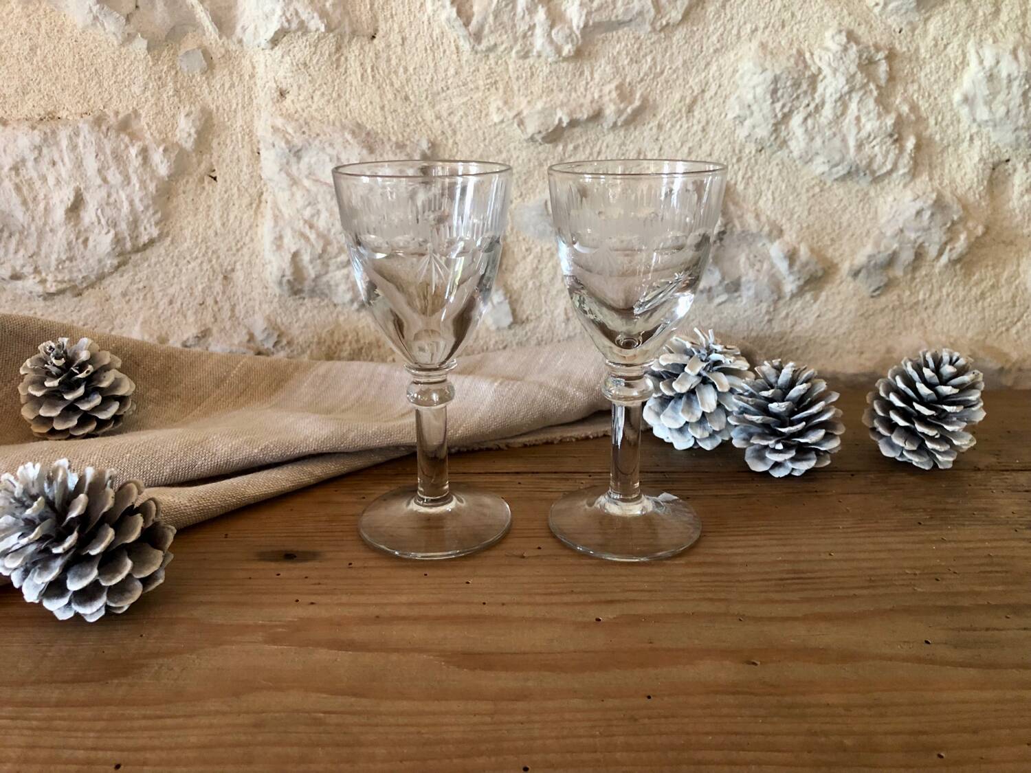 Antique aperitif glasses