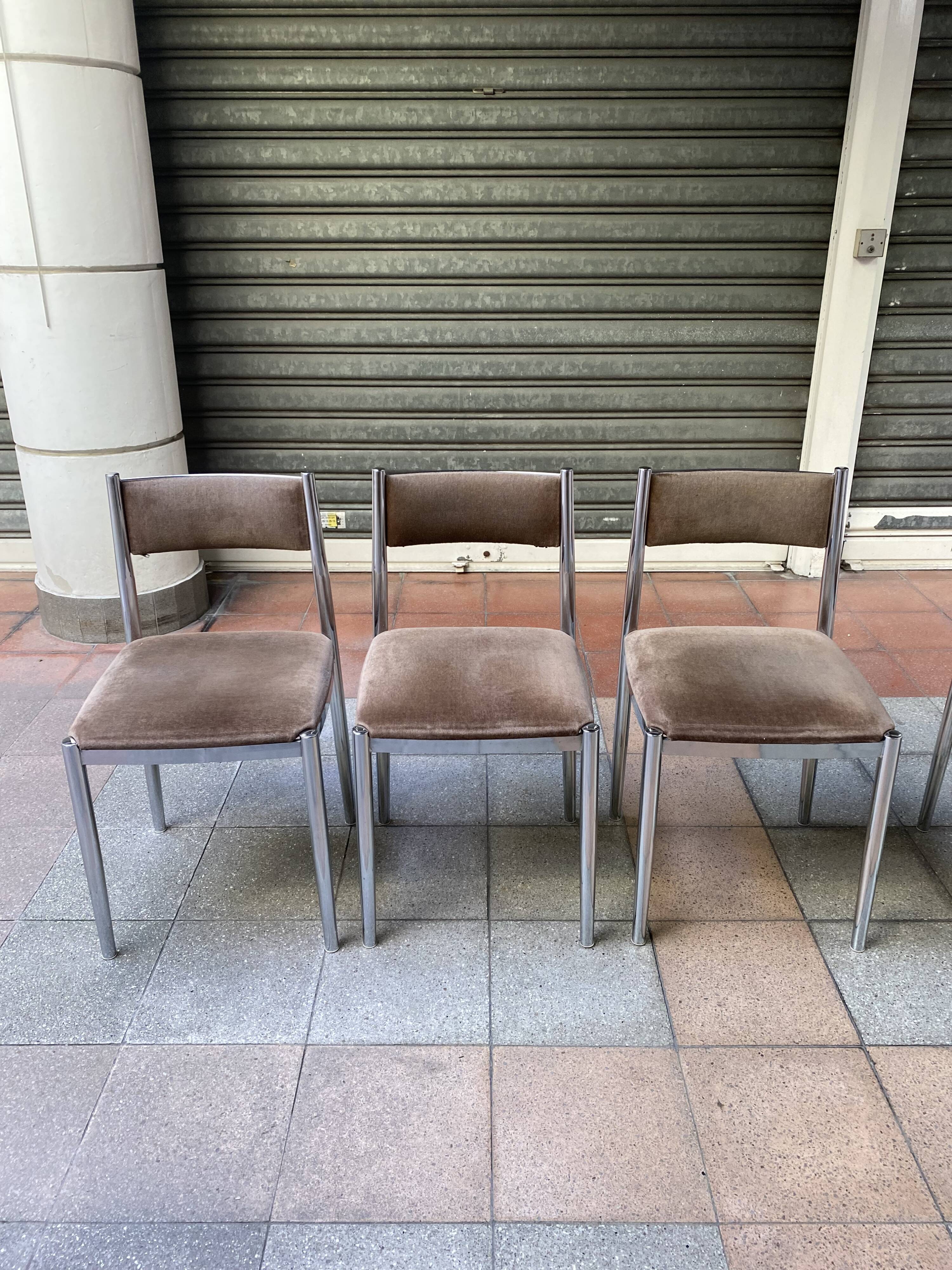 Set of 6 Nova Lux chairs 70s