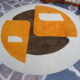 Design round carpet, 60s