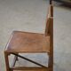 Pair of oak and leather chairs in the style of Gerrit Rietveld 1960s.