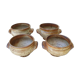 4 sandstone onion soup bowls