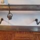 Hanging utensils and tea towels 40's