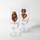 Crystal Glasses Friedsheep / Beer Kosta Boda Stemware/Ulrica Hydman Vallien