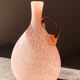Speckled pink glass vase