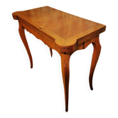 Console et table à jeux en merisier