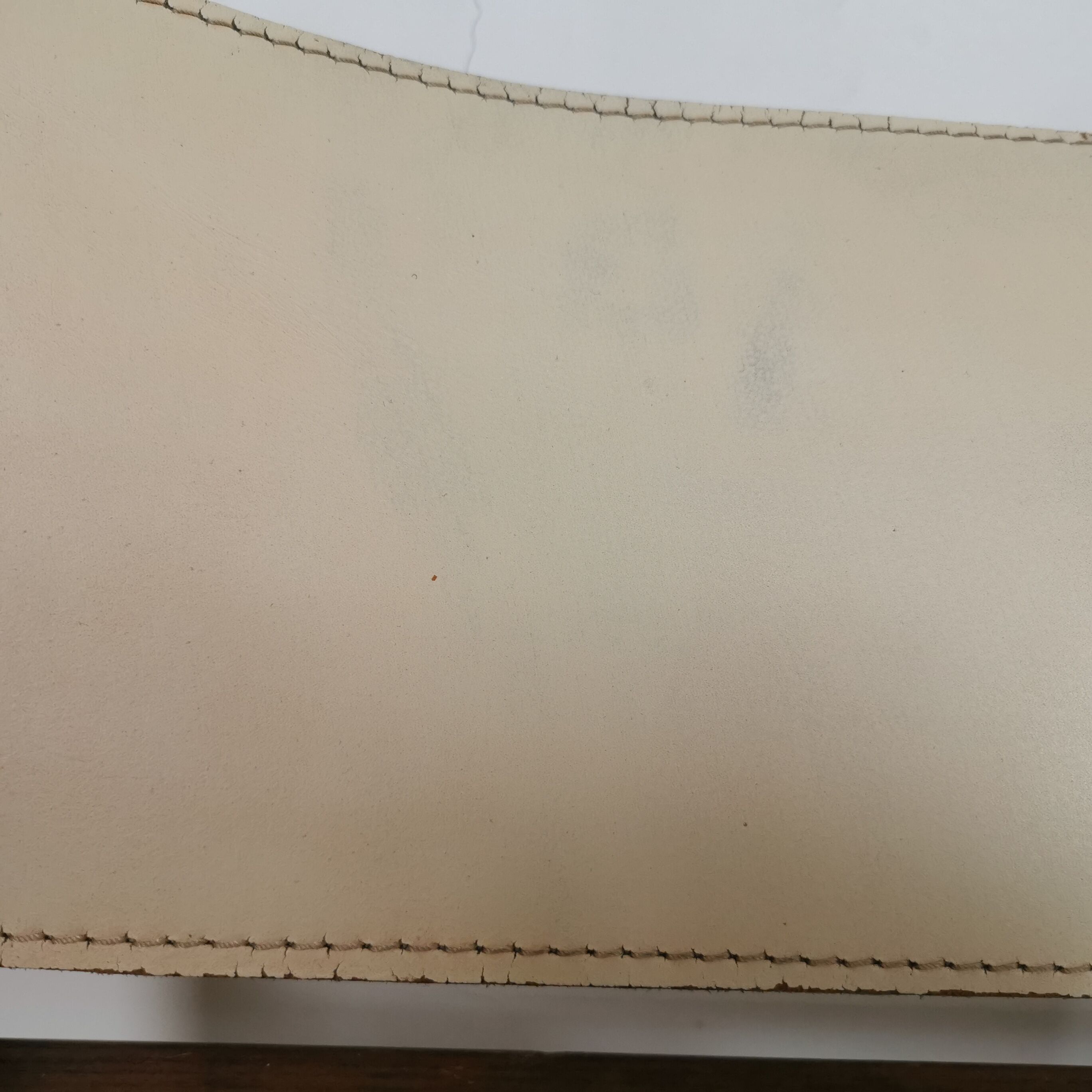 Series of 4 wooden and leather chairs