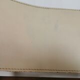 Series of 4 wooden and leather chairs