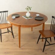 Round butterfly dining table by Lübke, 1960s, teak