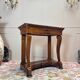 Console in flamed walnut from the louis philippe period, 19th century