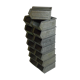 Lot de 15 petits casiers métal industriels