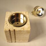 Mannelli travertine smoking set