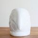 Vintage ceramic pot cover: parrot head, 80s