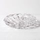 Vintage Heavy Cut Glass Ashtray, Large Round Mid-Century Accessory