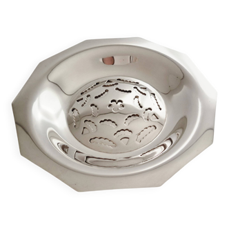 Antique butter dish Coquillor-glace in silver-plated metal