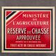 Plate tole hunting reserve Ministry agriculture