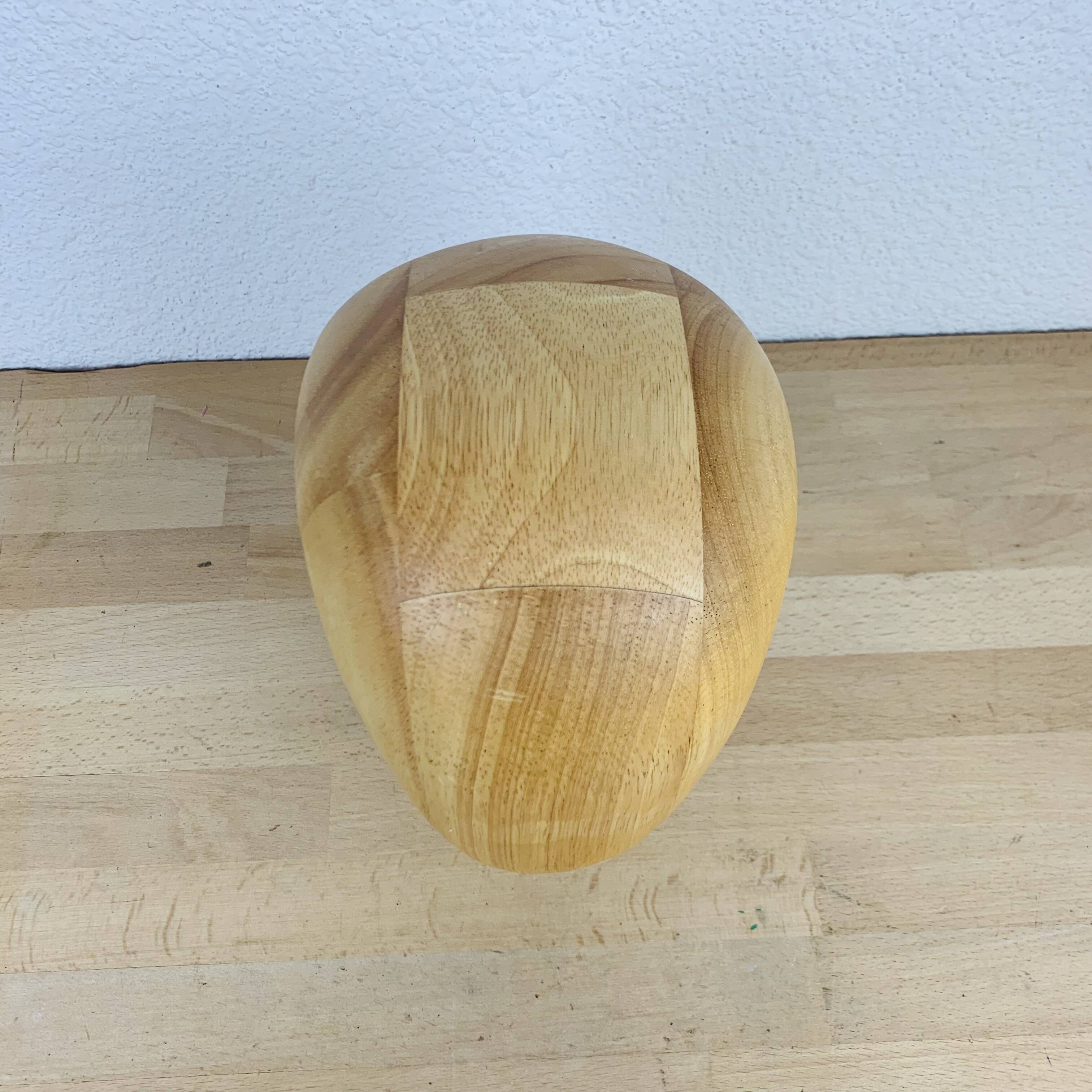 Vintage wooden hat head