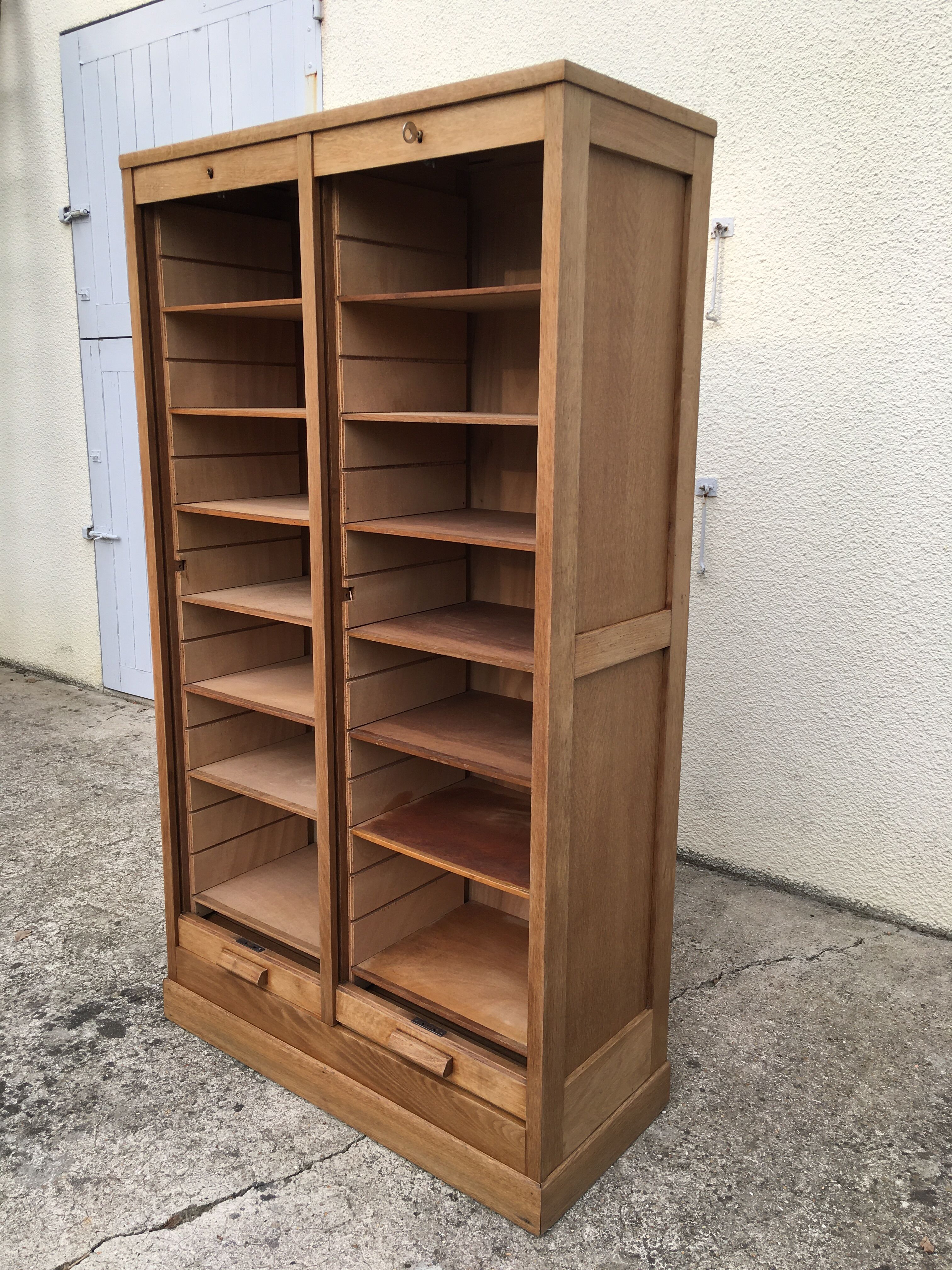 Gold oak double curtain binder