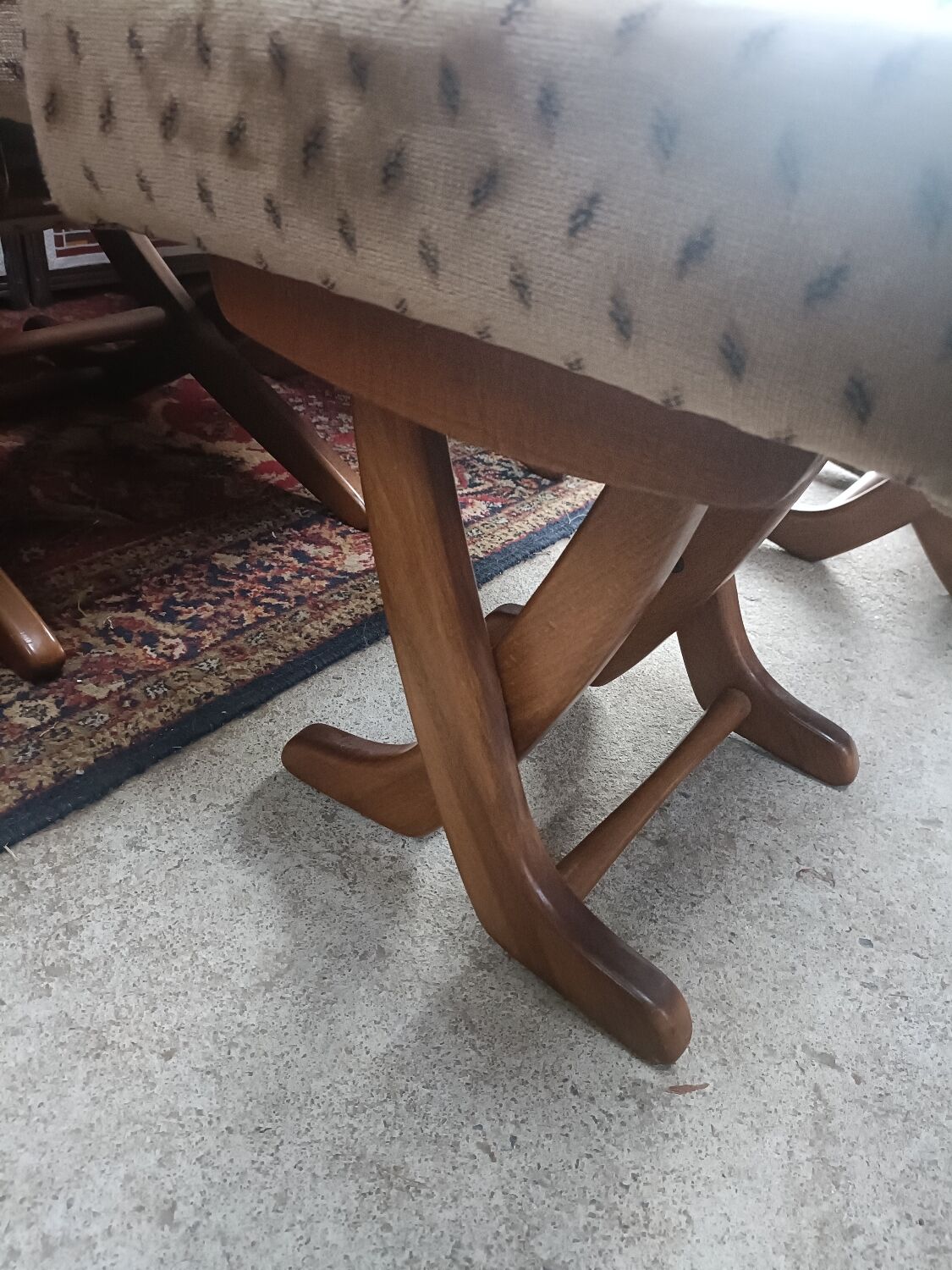 Pair of armchairs with ottomans, Polyconfort from Poly X, France
