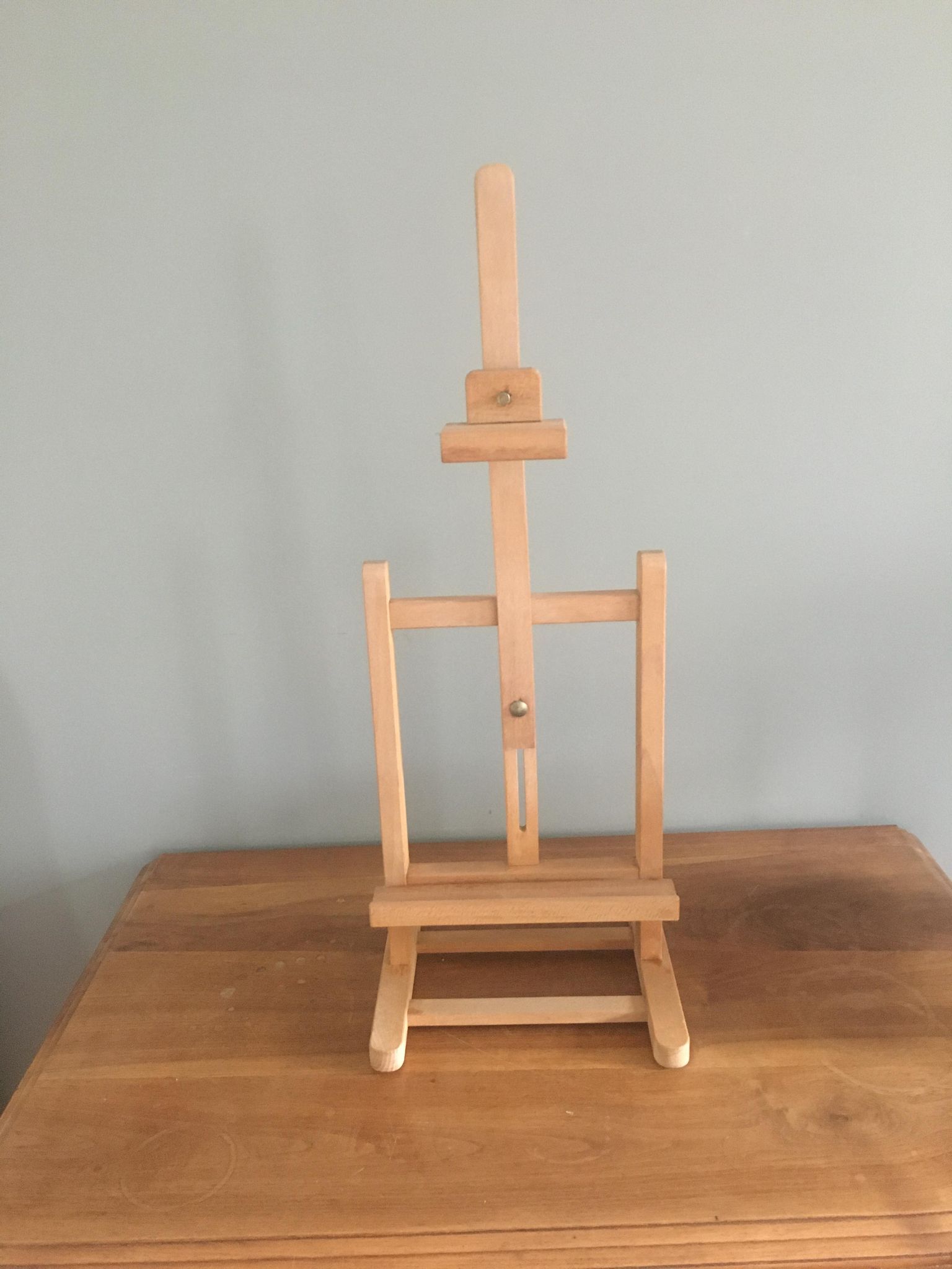 Vintage wooden table easel