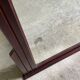 Large mirror of vintage art deco wooden fireplace 119 cm / 93 cm