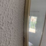 Miroir vintage 1960 rétroviseur asymétrique forme libre - 40 x 26 cm