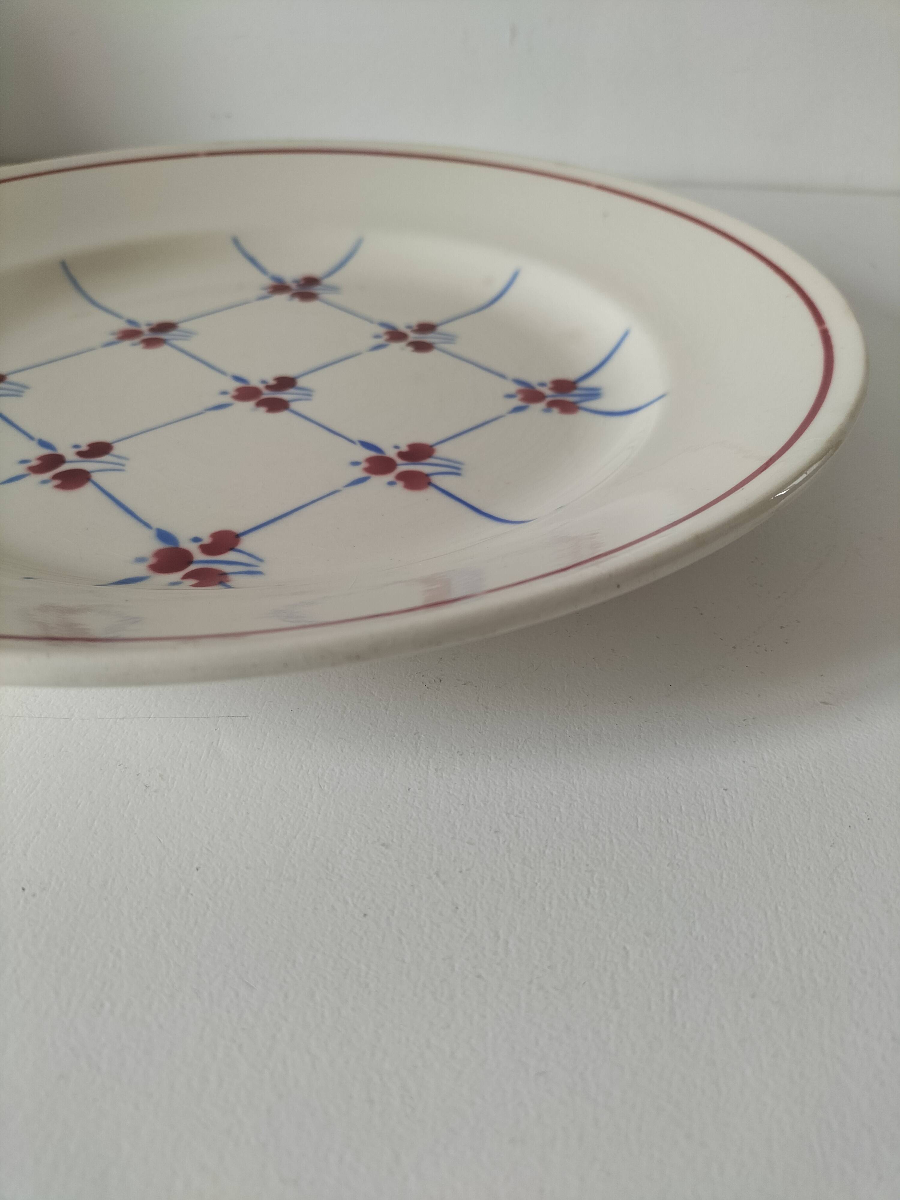 Large antique platter Badonviller Fénal Normandy pattern