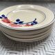 Dessert plates decorated with HBCM roses
