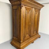 Frankfurt solid wood wardrobe geometric shape vintage wardrobe