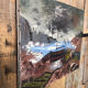 Oil painting on canvas THE TORMENT 1982 Vintage #A216