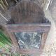 Ancient brutalist oriental wooden mirror 23x53cm