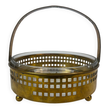 Paniers sécessionnistes en laiton et porte-cure-dents par Hans Ofner/Josef Hoffmann