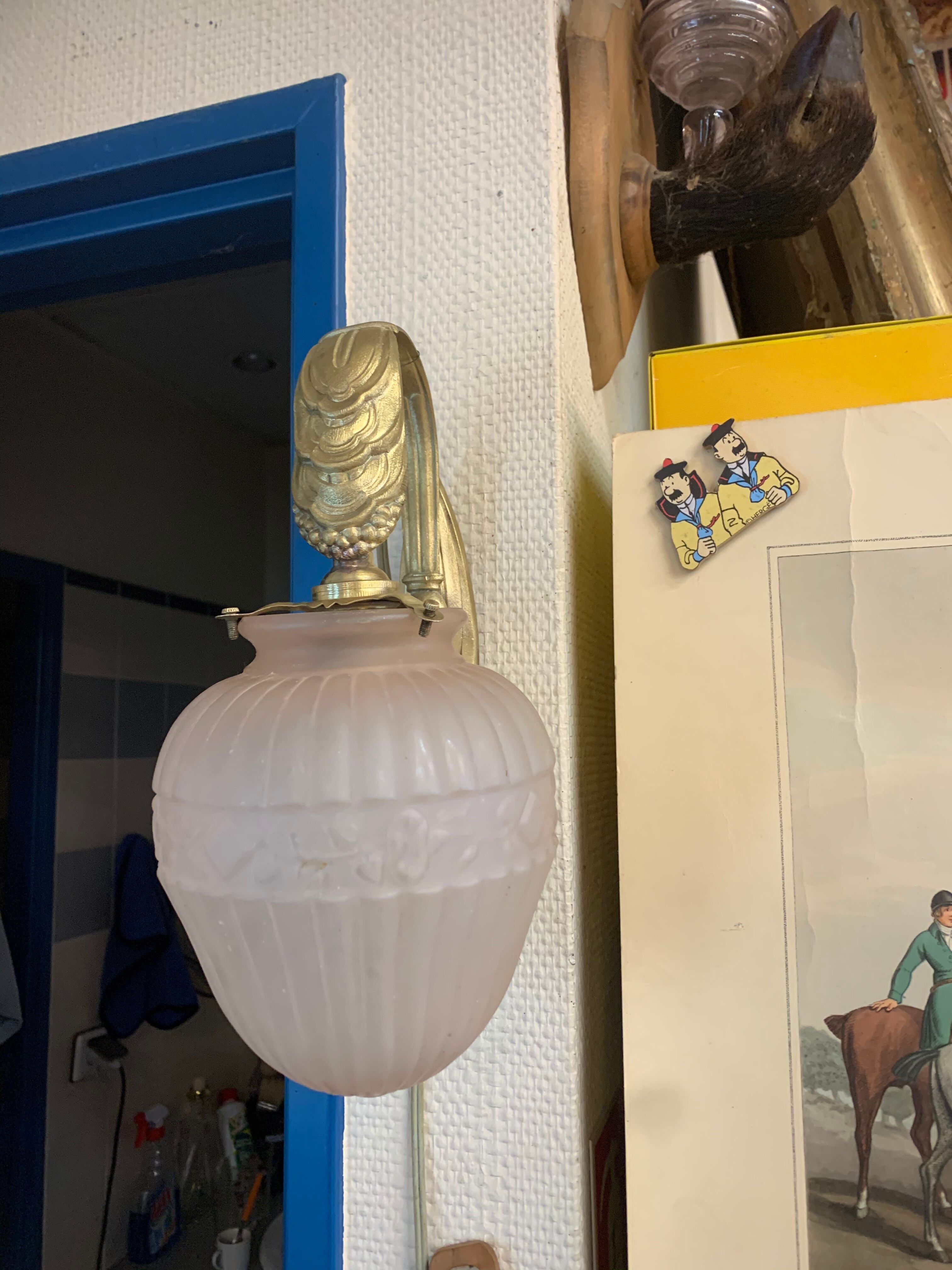 Sconce in bronze art deco