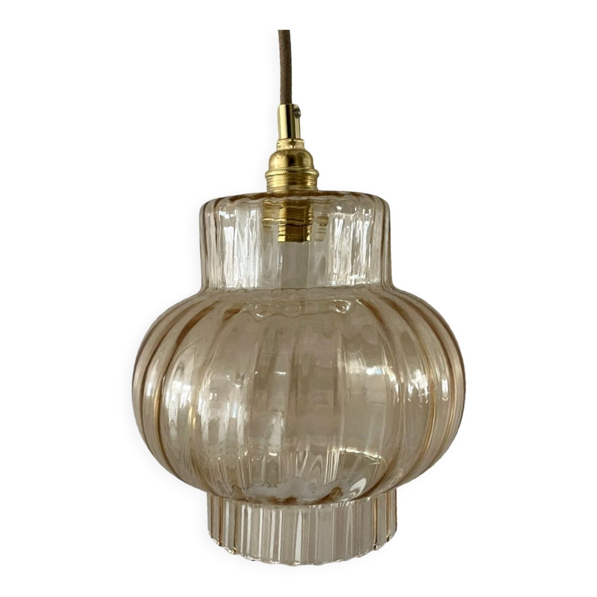 Vintage gold pendant lamp