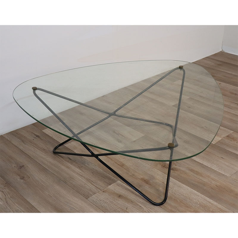 Table basse vintage « Jasmin » de Florent Lasbleiz pour Airborne 1950