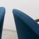 Pair of mid-century cocktail chairs, Poland, 1950s