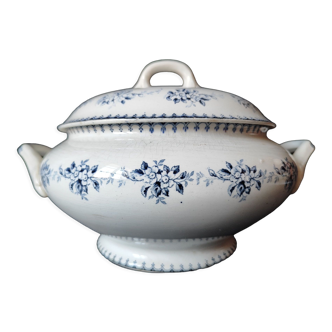 1886/1938 arcachon gien opaque faience tureen