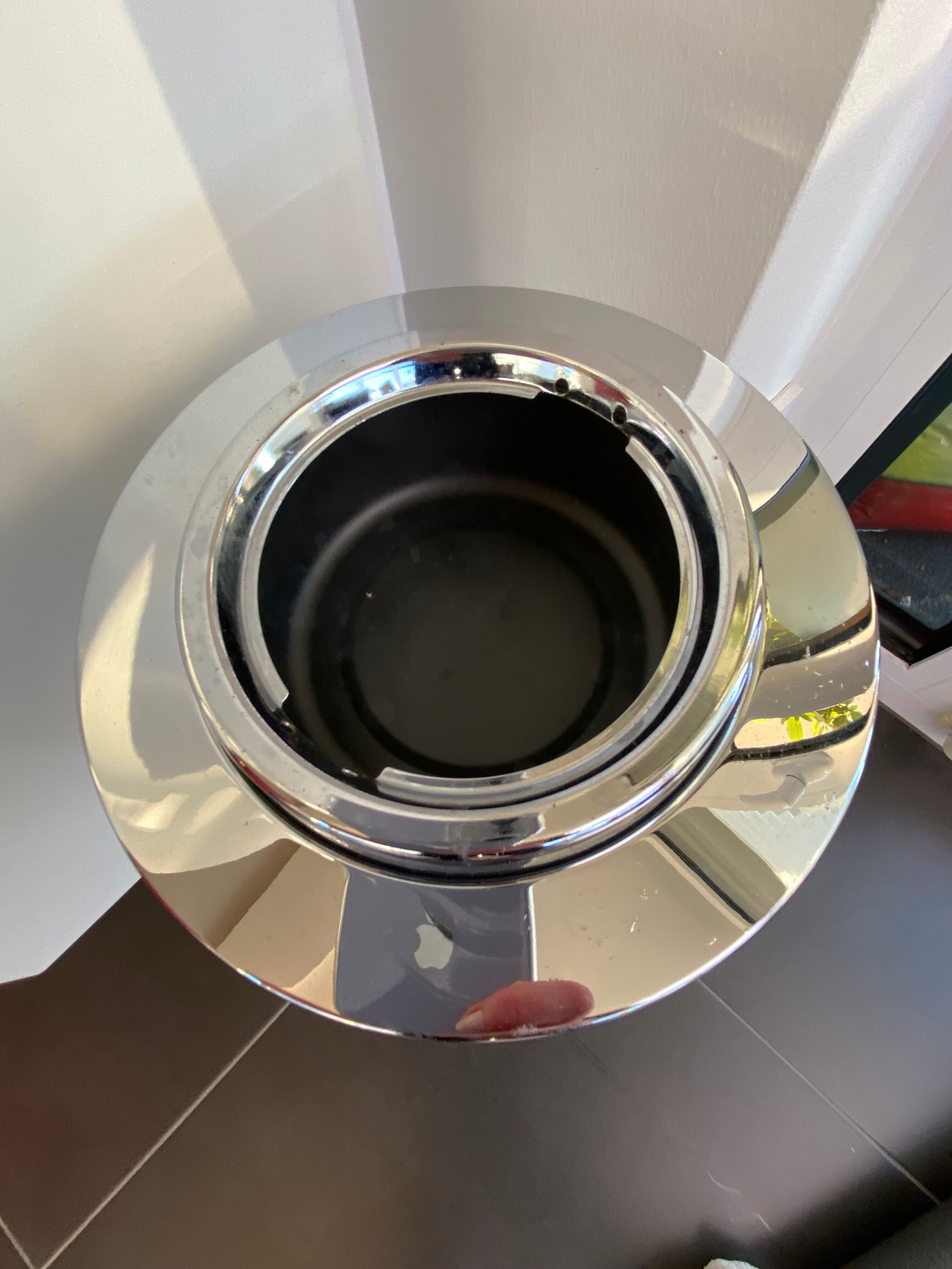 Vintage 70 metal ashtray space age