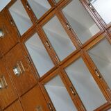 Vintage oak haberdashery shop furniture, Netherlands, 1930s