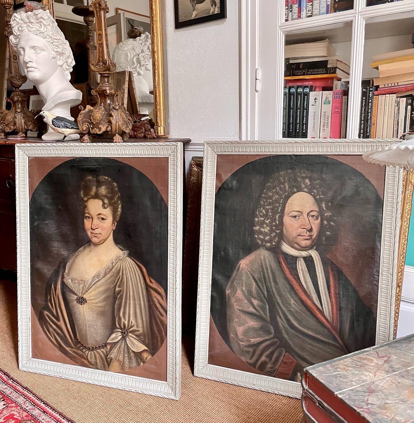 Pair of portraits from the early 18th century