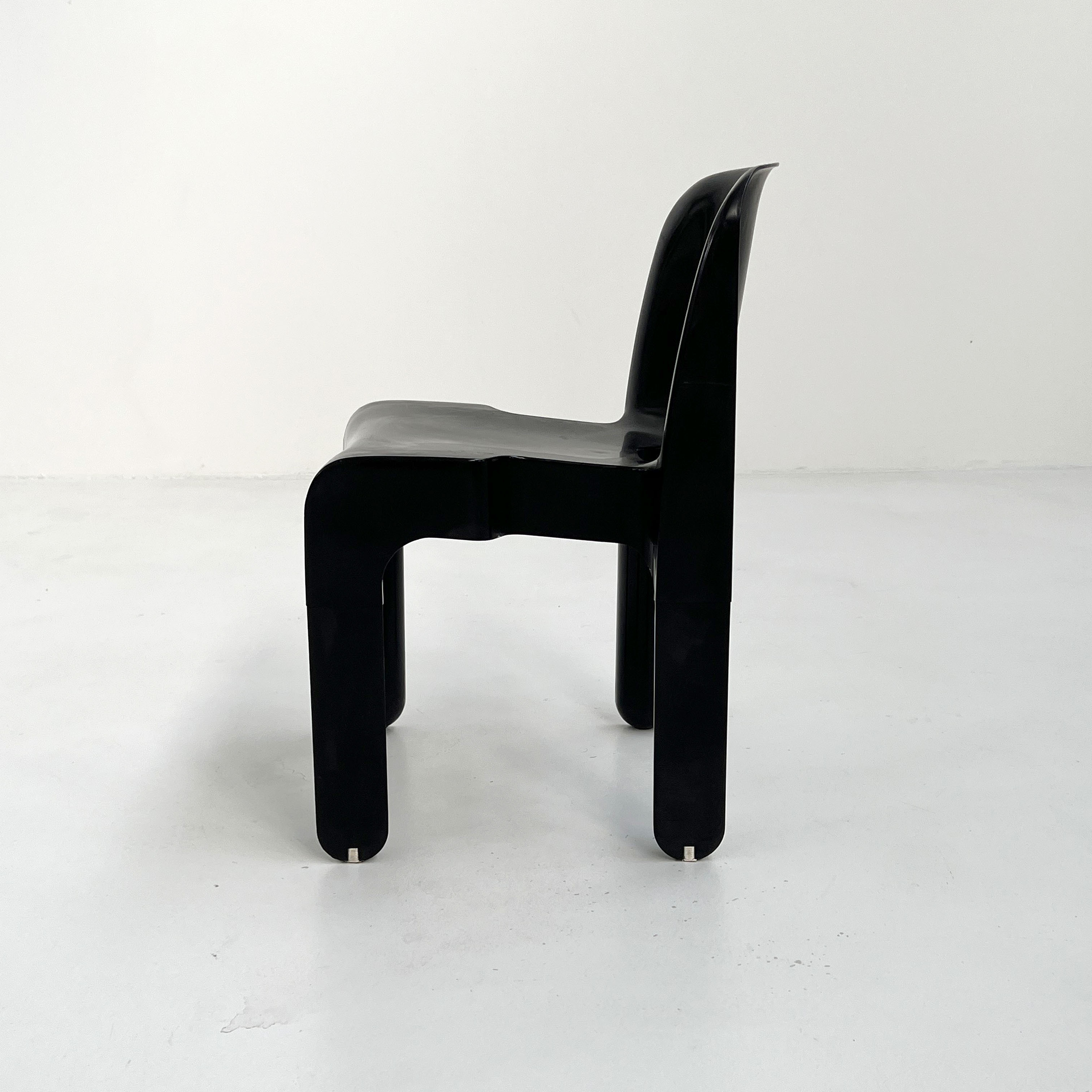 Black Universal Chair Model 4867 by Joe Colombo for Kartell, 1970