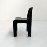Chaise Universale noire modèle 4867 par Joe Colombo pour Kartell, 1970