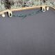 Art Deco style mirror in patinated gold iron 85 x 60 cm