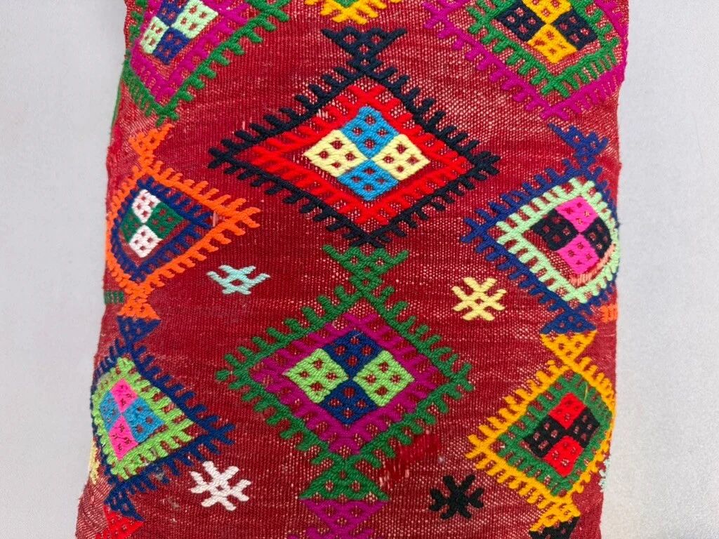 Coussin de sol kilim géant, coussin de sol kilim complet 90x46x25 cm, rouleau 2560